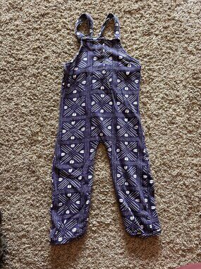 Ade & Ayo purple patterned overall pants